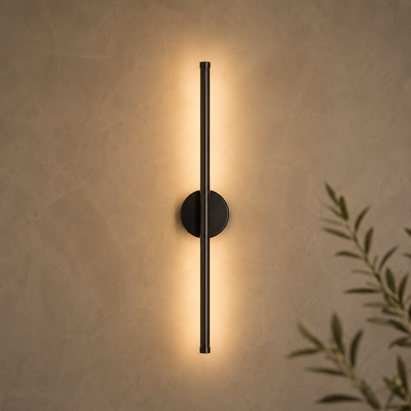 Applique murale chambre sans fil rechargeable, LED, noir ou or