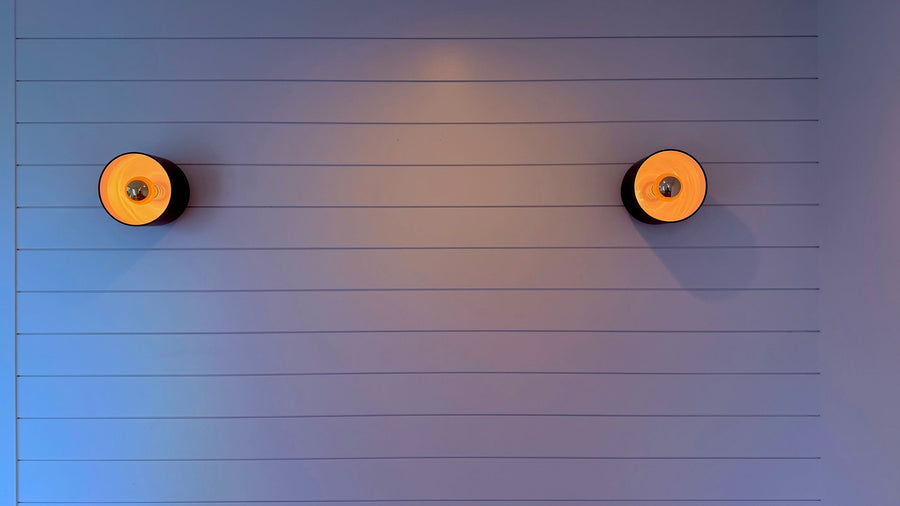 Appliques murales design allumées — collection Lumiverra