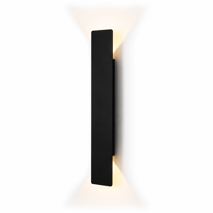 Applique murale extérieure LED étanche IP65, noir et blanc — vue 1