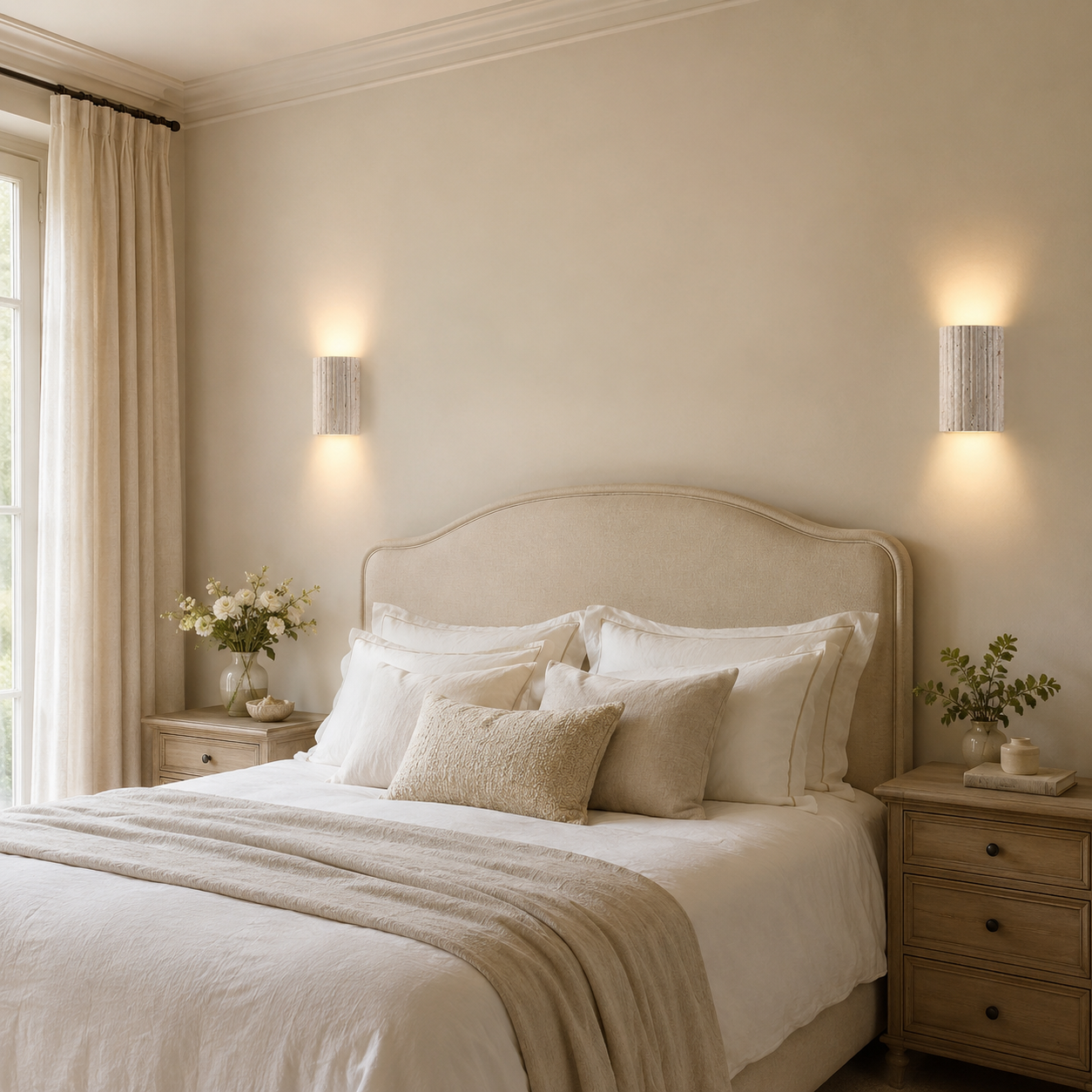 Applique murale 3D en pierre naturelle, blanc chaud 3000 K — vue 2