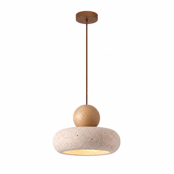 Suspension travertin japonaise Wabi-Sabi