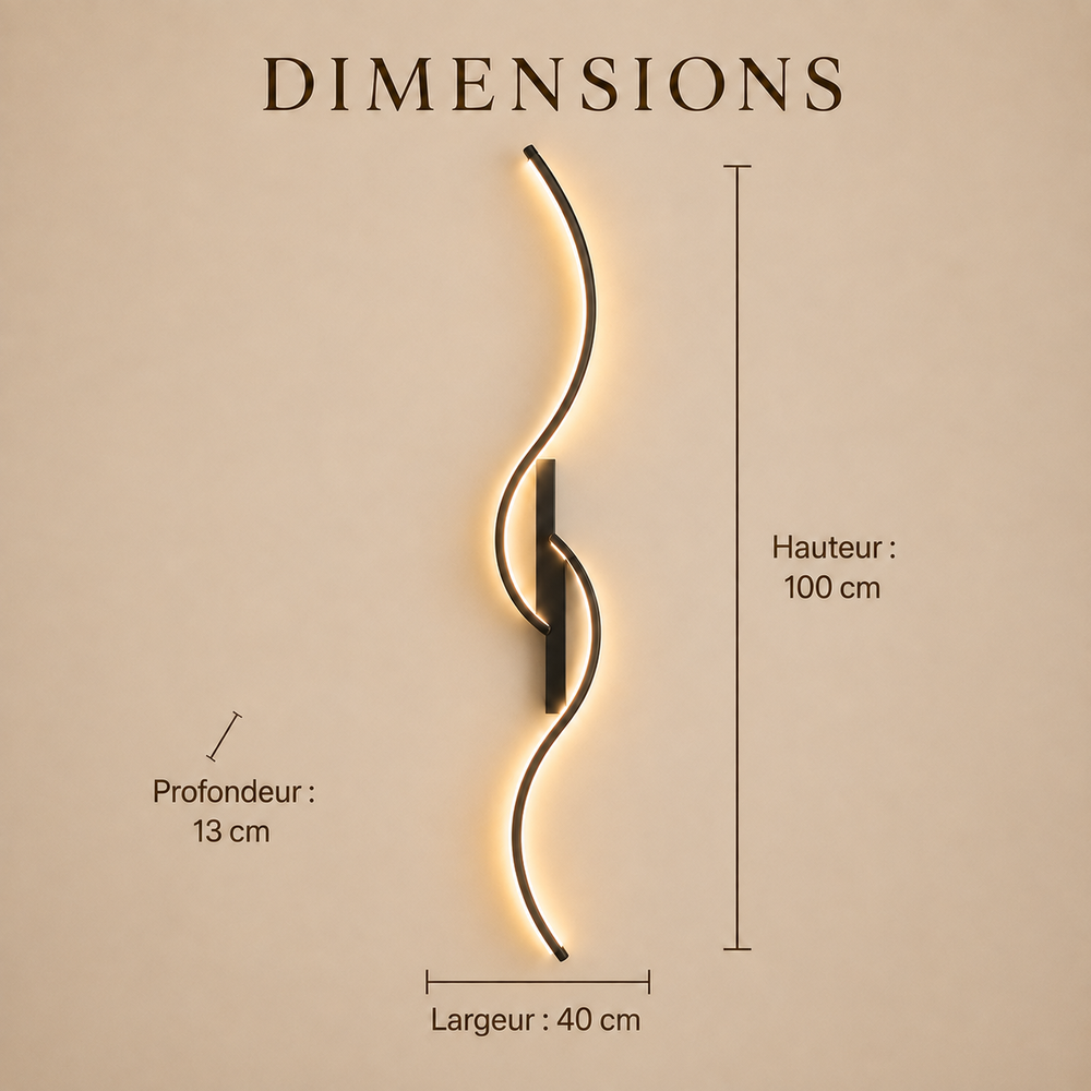 Dimensions : hauteur 100 cm, largeur 40 cm, profondeur 13 cm #100-cm #noir