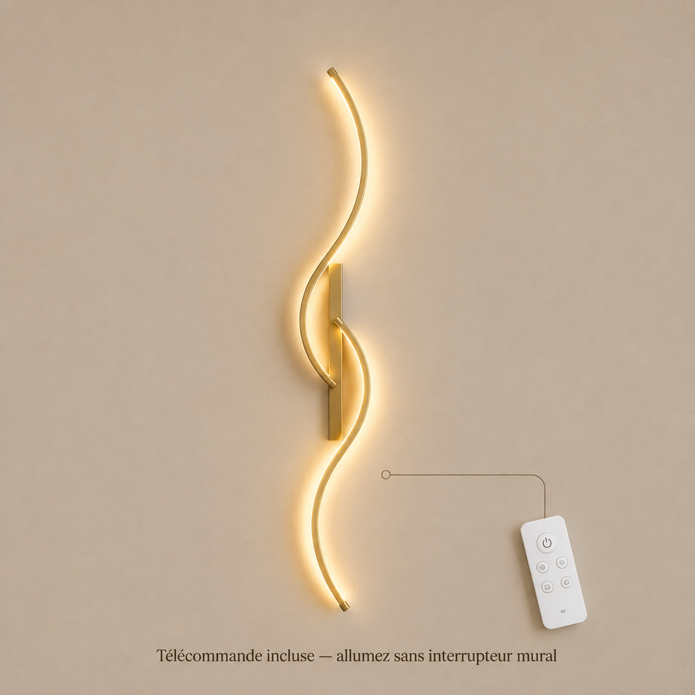Télécommande incluse : allumez sans interrupteur mural #80-cm #or