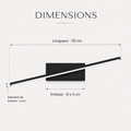 Dimensions 50 cm applique blanche #blanc #50-cm