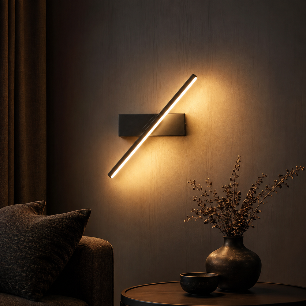 Applique noire ambiance nuit #noir