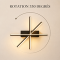 Rotation 330 degres applique noire #noir