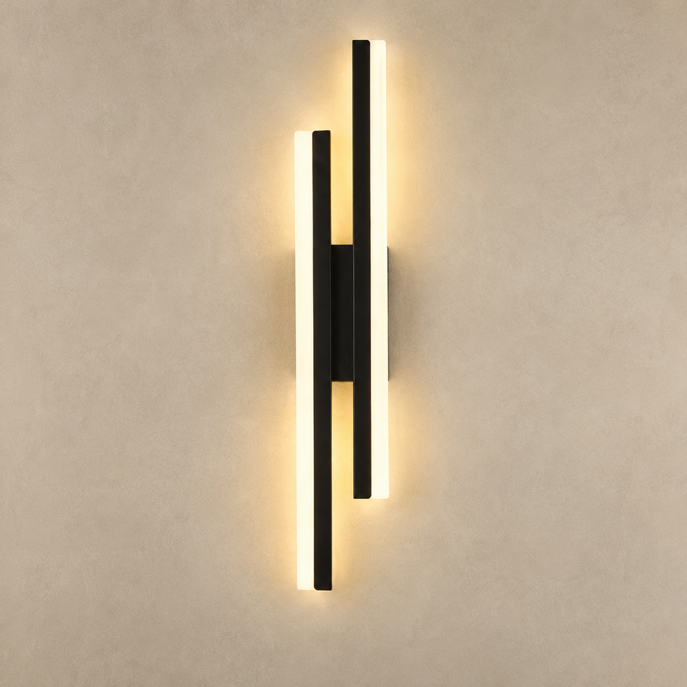 Applique metal et acrylique noire version droite #noir #droite