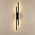 Applique metal et acrylique noire version droite #noir #droite