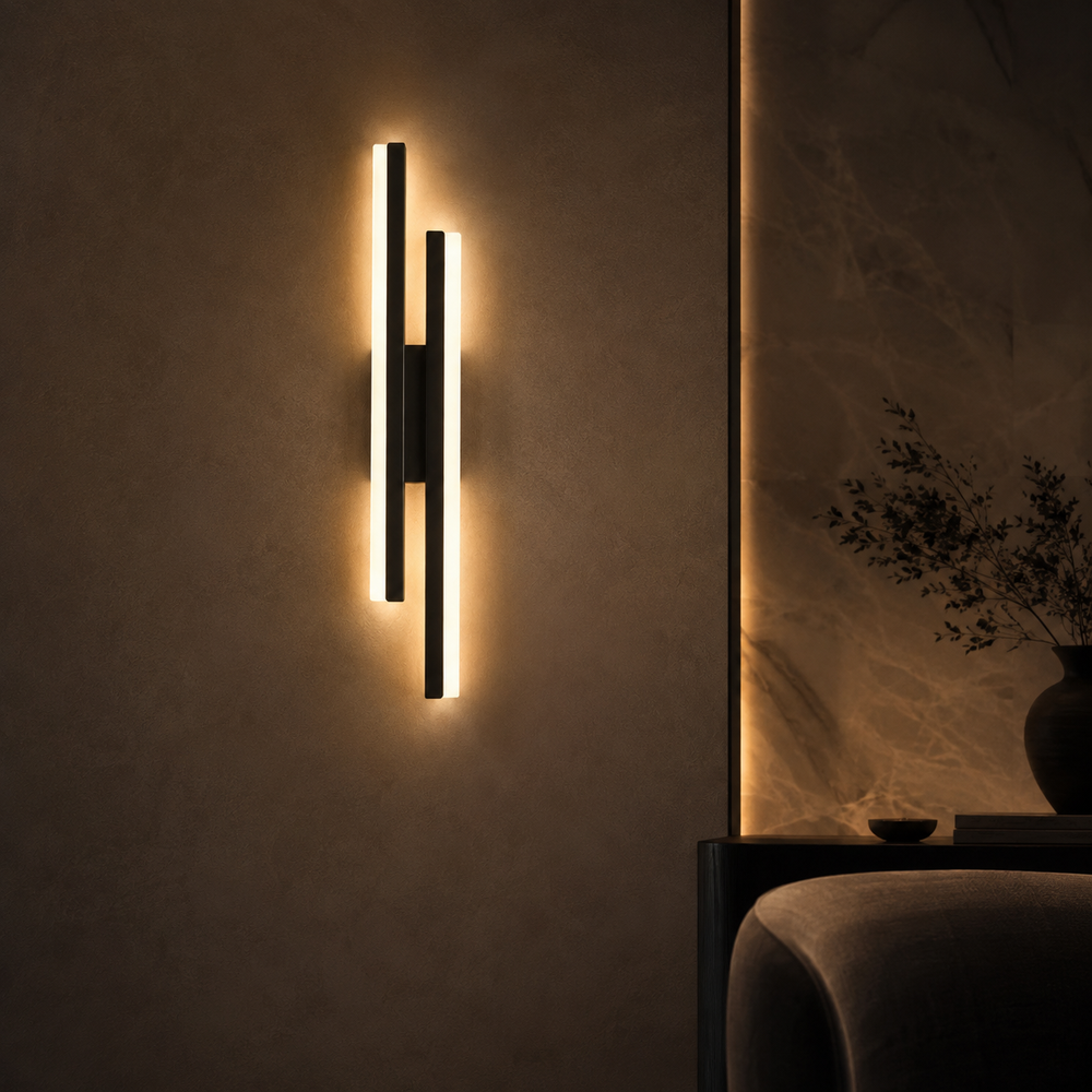 Applique noire ambiance nuit version gauche #noir #gauche