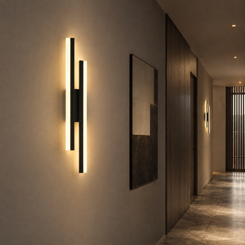 Applique noire couloir version gauche #noir #gauche