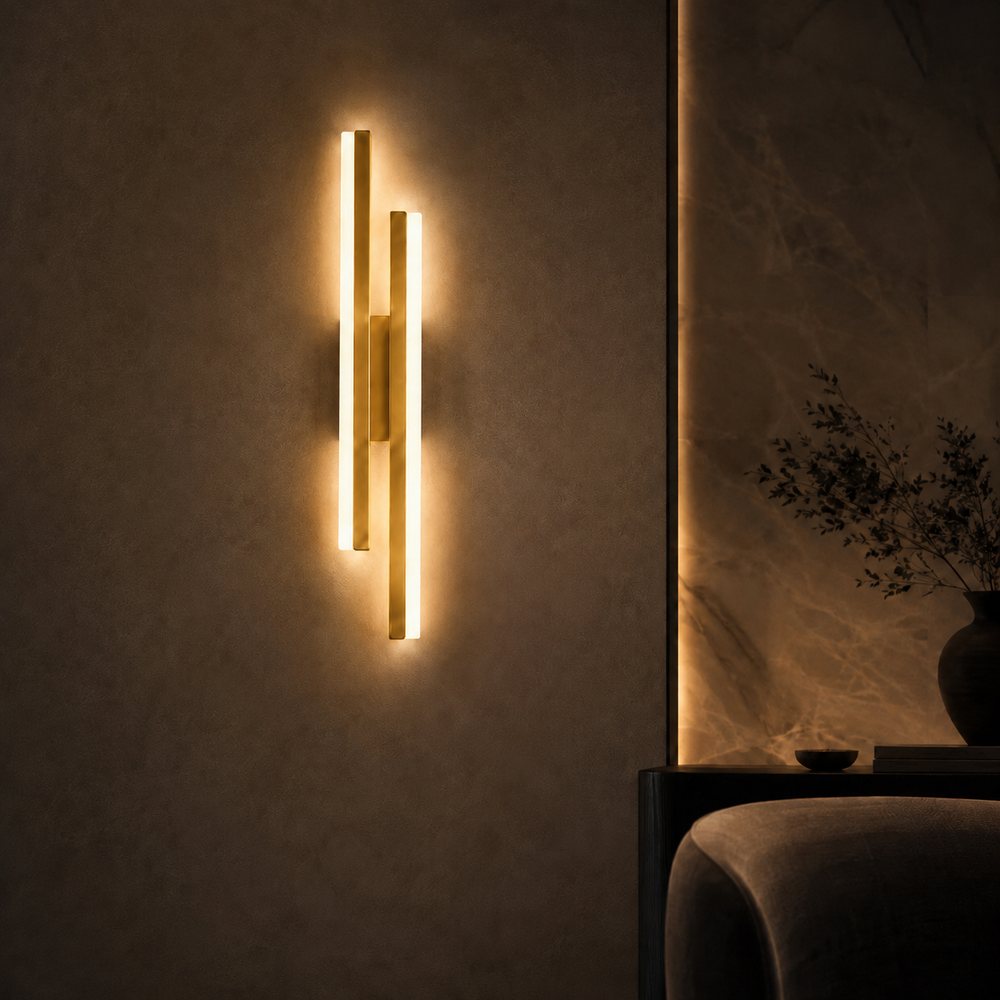 Applique doree ambiance nuit version gauche #or #gauche