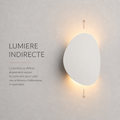 Lumiere indirecte applique galet blanche #blanc