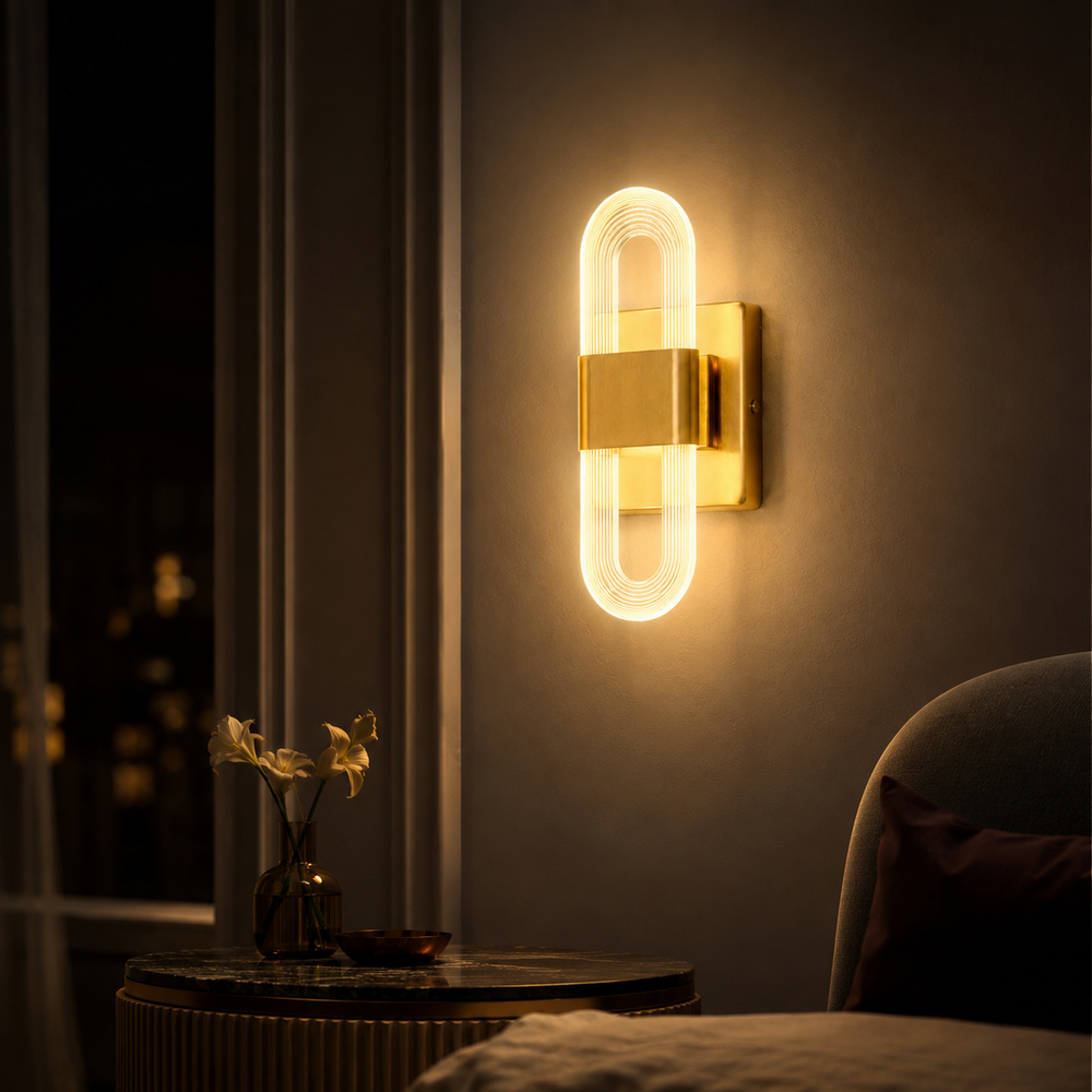 Applique doree ambiance nuit #dore