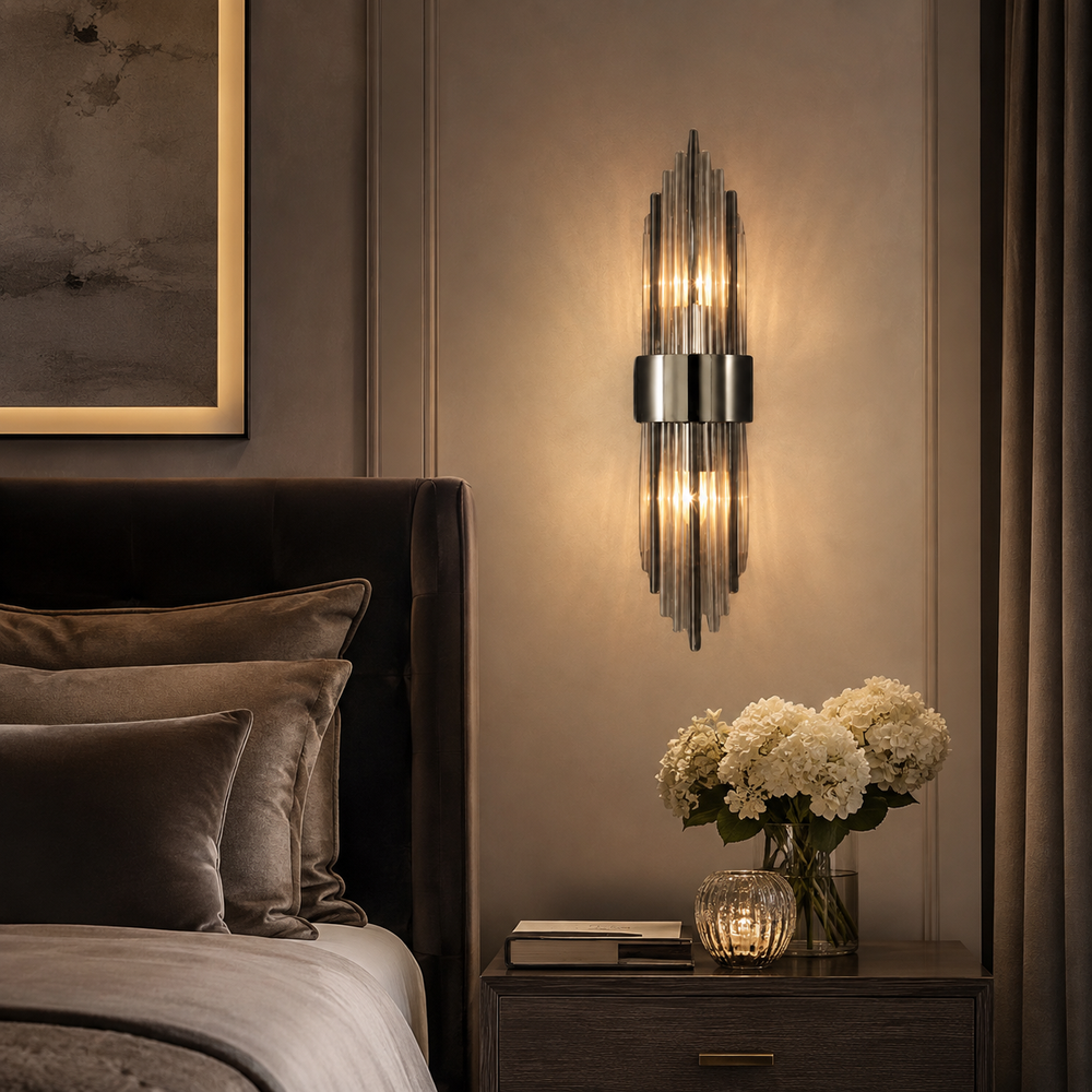 Applique cristal noire tete de lit #noir-petit-modele
