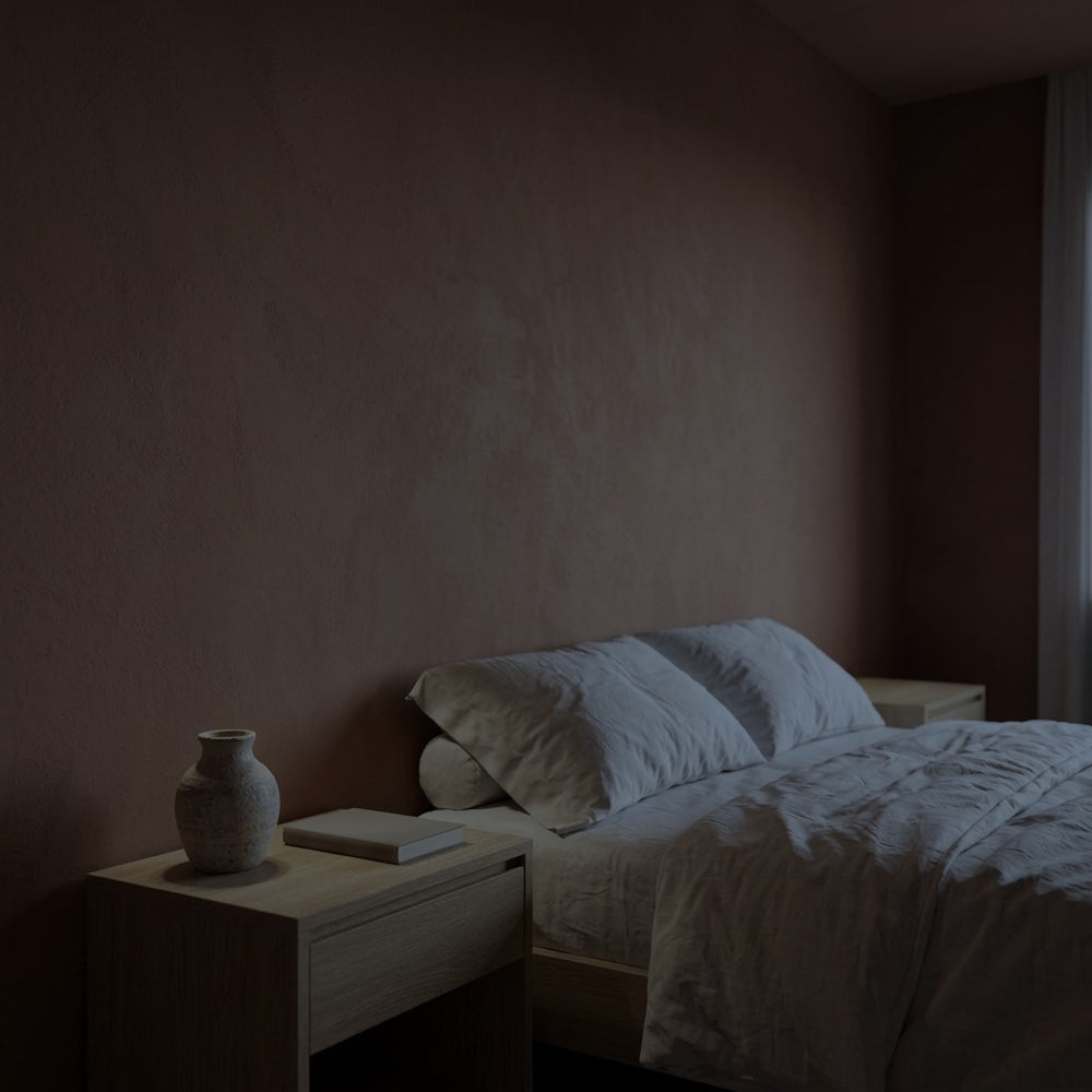 Applique murale salon en travertin, pierre naturelle, wabi sabi - ba avant chambre rouille #interieur #exterieur