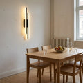 Applique murale salon LED design en métal, 50 cm - db coin repas #noir #gauche