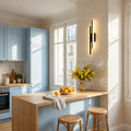 Applique murale salon LED design en métal, 50 cm - db cuisine bleu ciel miroir #noir #droite
