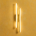 Applique murale salon LED design en métal, 50 cm - db hero mur jaune or #or #gauche