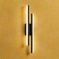 Applique murale salon LED design en métal, 50 cm - db hero mur jaune #noir #gauche