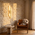 Applique murale salon LED design en métal, 50 cm - db salon mur de pierre or #or #gauche