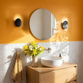 Applique murale intérieur LED en aluminium, design moderne - galet noir 04 salle de bain safran #noir