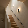 Applique murale intérieur LED en aluminium, design moderne - galet noir 08 cage d escalier #noir