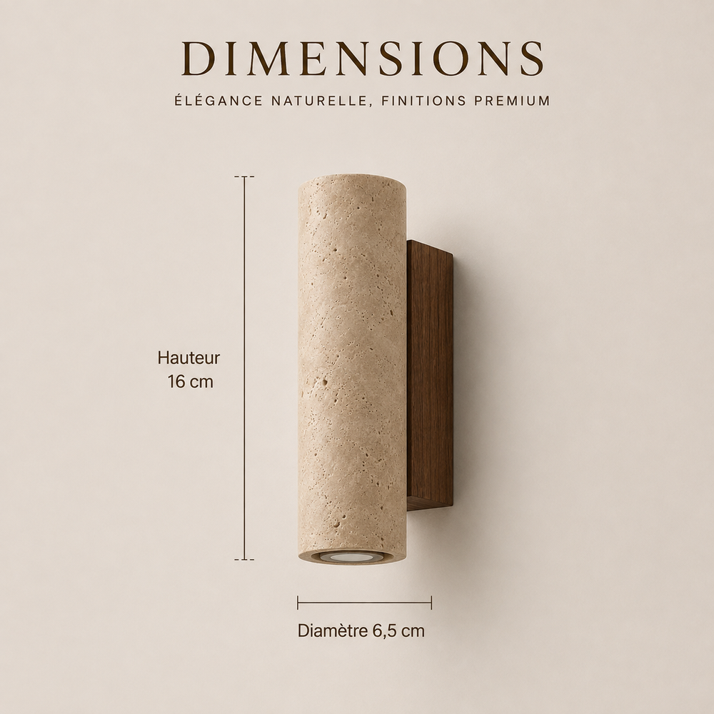 Dimensions : hauteur 16 cm, diamètre 6,5 cm #16-cm