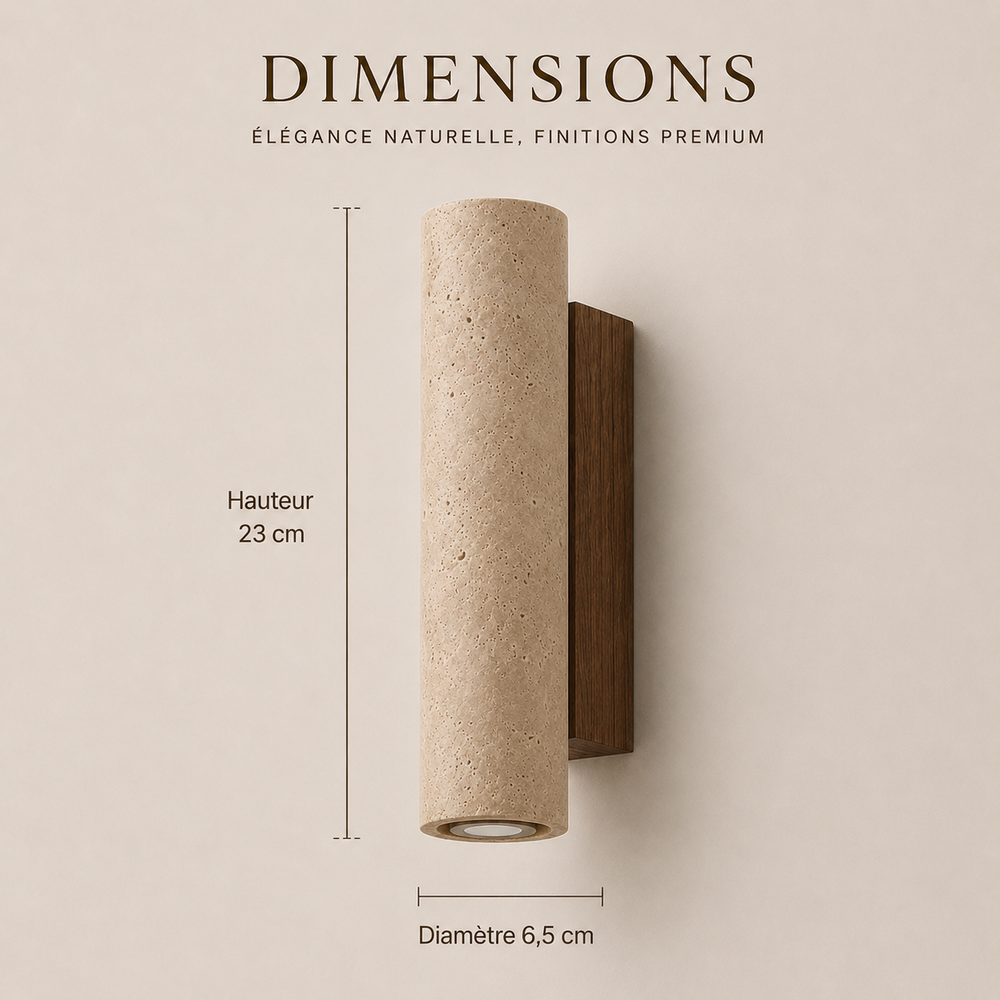 Dimensions : hauteur 23 cm, diamètre 6,5 cm #23-cm