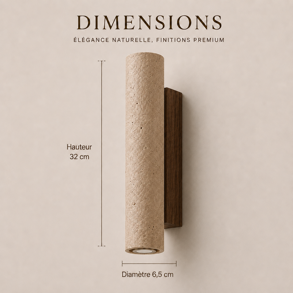Dimensions : hauteur 32 cm, diamètre 6,5 cm #32-cm