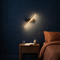 Applique murale liseuse LED orientable 330°, aluminium et fer - liseuse chambre nuit bleu nuit #noir