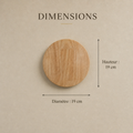 Dimensions : diamètre 19 cm, hauteur 19 cm #rond