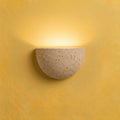 Applique murale chambre en travertin, pierre naturelle, rétro - petra hero mur jaune soleil