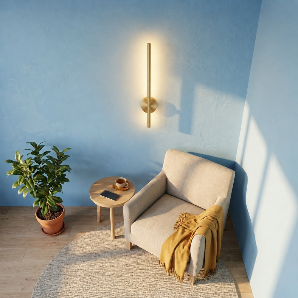 Applique murale chambre sans fil rechargeable, LED - sansfil or50 02 vue drone #or-50-cm