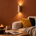 Applique murale chambre travertin et bois, style vintage - tessa 11 salon terracotta