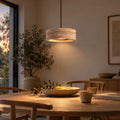 Suspension salon travertin jaune, pierre naturelle Ø 20 cm - travertin 01 table a manger